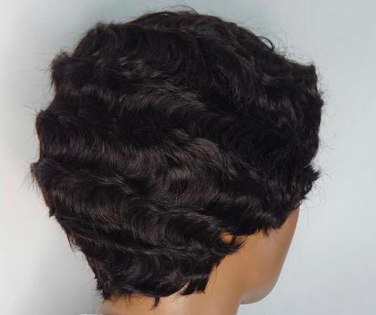 Brazilian Finger wave pixie wig