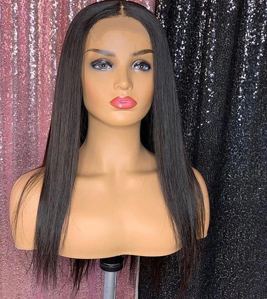 Lebo 20inch preplucked 3way closure wig