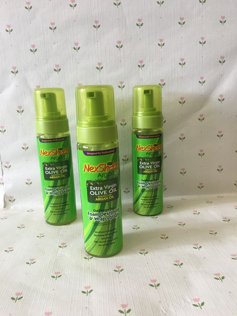 Nex Sheen Foam and Wrap Lotion