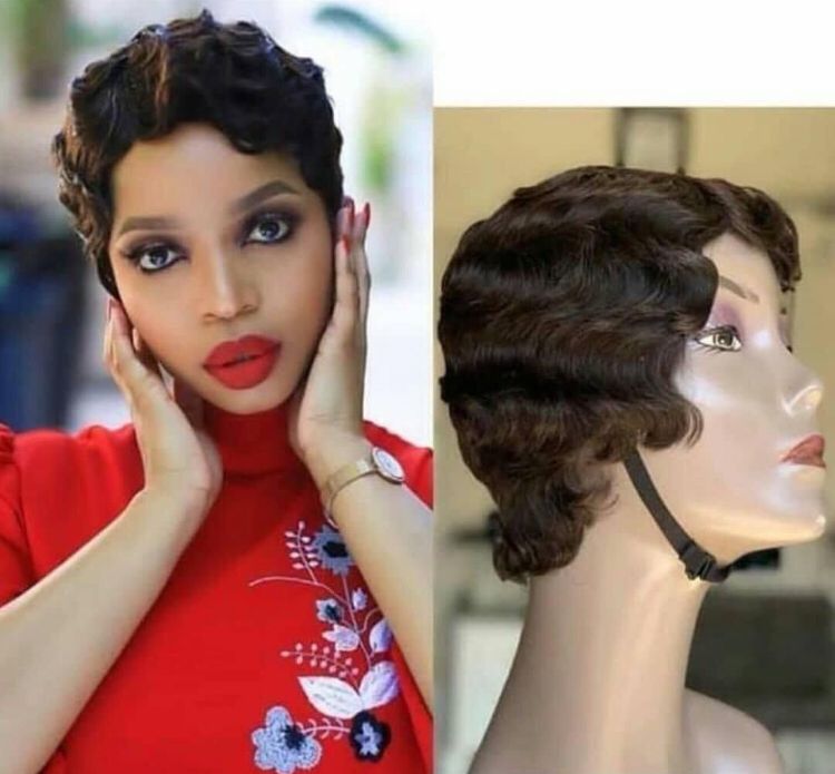 Brazilian Finger wave pixie wig