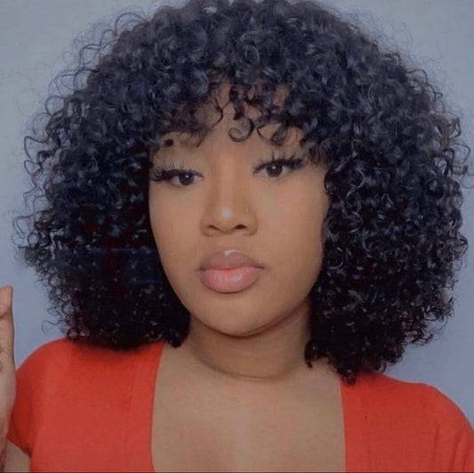 Falicia curly fringe wig